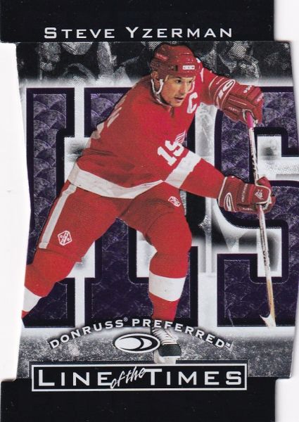 insert karta STEVE YZERMAN 97-98 Donruss Preferred Line of the Times /2500